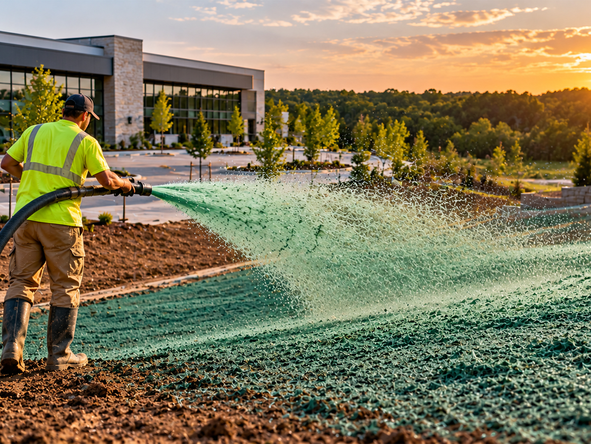 Dirty Works Contracting Arlington, Alexandria, Fairfax County VA HydroSeeding 3